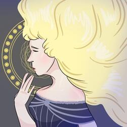 Digital bust with Color and Shading